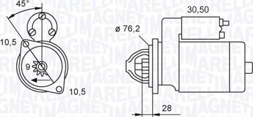 Magneti Marelli 063720040010 - Стартер autocars.com.ua