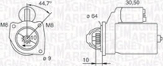 Magneti Marelli 063720371010 - Стартер autocars.com.ua