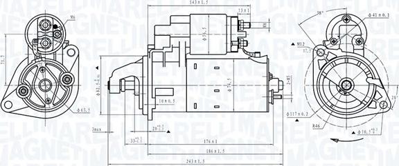 Magneti Marelli 063720372010 - Стартер avtokuzovplus.com.ua