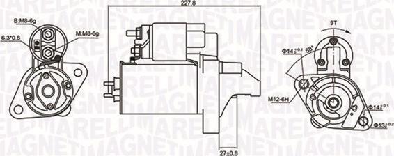 Magneti Marelli 063721074010 - Стартер autocars.com.ua