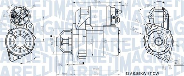 Magneti Marelli 063721117010 - Стартер autocars.com.ua