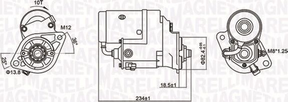 Magneti Marelli 063721154010 - Стартер autocars.com.ua