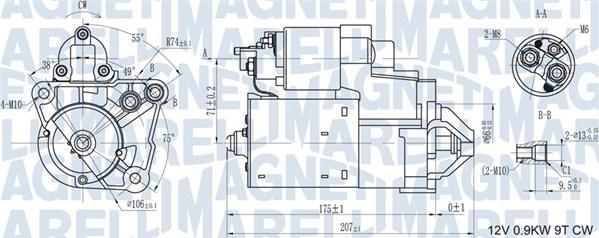 Magneti Marelli 063721179010 - Стартер autocars.com.ua