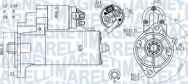 Magneti Marelli 063721187010 - Стартер avtokuzovplus.com.ua