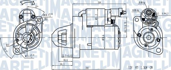 Magneti Marelli 063721382110 - Стартер avtokuzovplus.com.ua