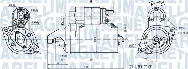 Magneti Marelli 063721413010 - Стартер autocars.com.ua