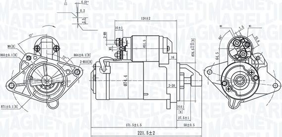 Magneti Marelli 063721415010 - Стартер autocars.com.ua