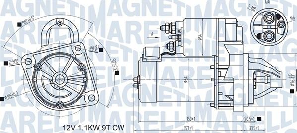 Magneti Marelli 063721419810 - Стартер autocars.com.ua