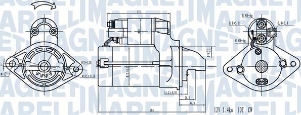 Magneti Marelli 063721441910 - Стартер autocars.com.ua