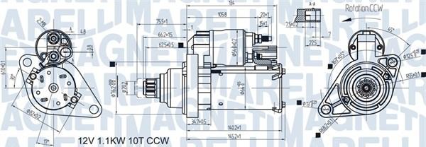 Magneti Marelli 063721470010 - Стартер autocars.com.ua