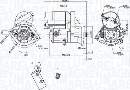 Magneti Marelli 063721500010 - Стартер autocars.com.ua