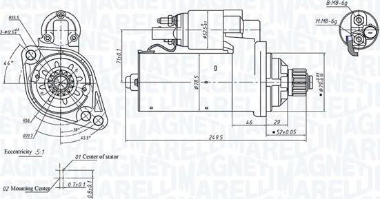 Magneti Marelli 063721505010 - Стартер avtokuzovplus.com.ua