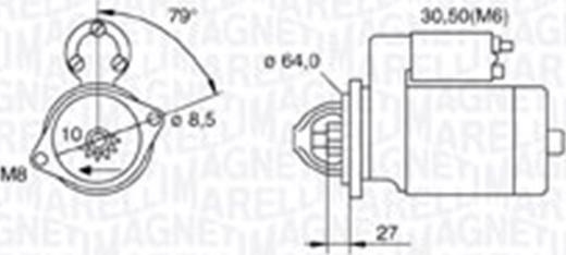 Magneti Marelli 063721511010 - Стартер autocars.com.ua