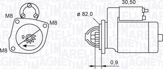 Magneti Marelli 063721552010 - Стартер avtokuzovplus.com.ua