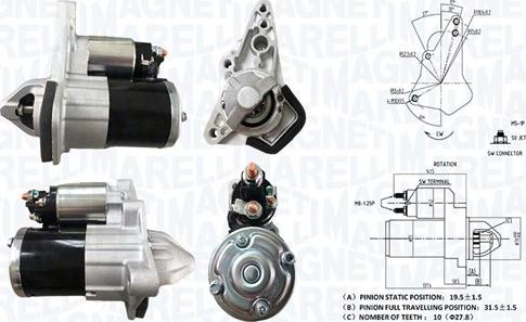 Magneti Marelli 063723537010 - Стартер autocars.com.ua