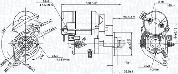 Magneti Marelli 063724186010 - Стартер avtokuzovplus.com.ua