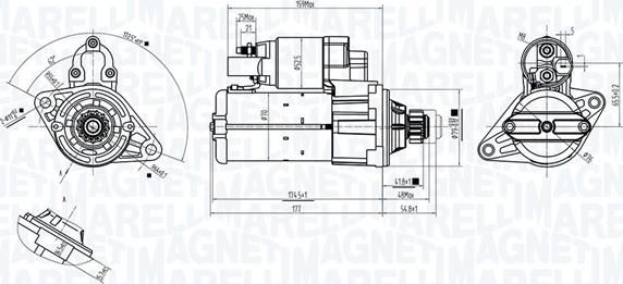 Magneti Marelli 063725561010 - Стартер avtokuzovplus.com.ua