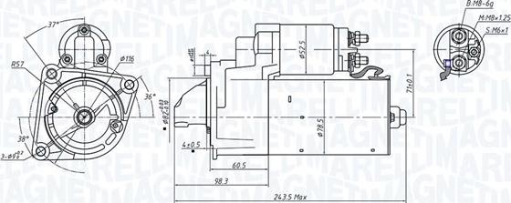 Magneti Marelli 063725717010 - Стартер avtokuzovplus.com.ua