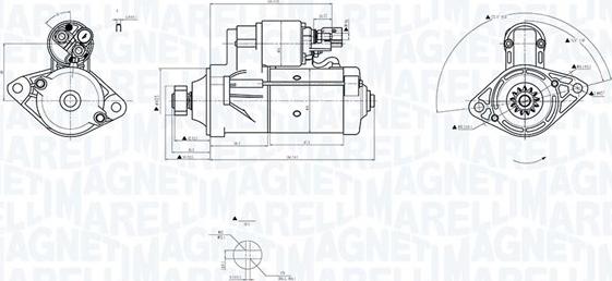 Magneti Marelli 063726156010 - Стартер autocars.com.ua