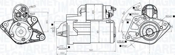 Magneti Marelli 063726278010 - Стартер autocars.com.ua