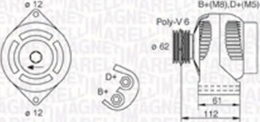 Magneti Marelli 063730006010 - Генератор autocars.com.ua