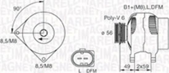 Magneti Marelli 063730009010 - Генератор autodnr.net