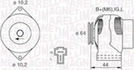 Magneti Marelli 063730019010 - Генератор avtokuzovplus.com.ua