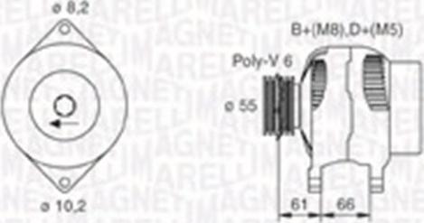 Magneti Marelli 063730023010 - Генератор avtokuzovplus.com.ua