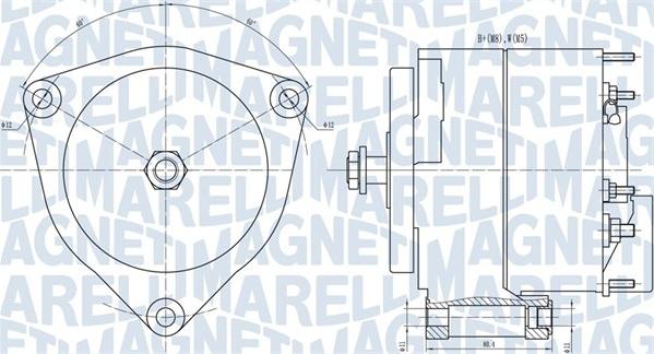 Magneti Marelli 063731035010 - Генератор avtokuzovplus.com.ua