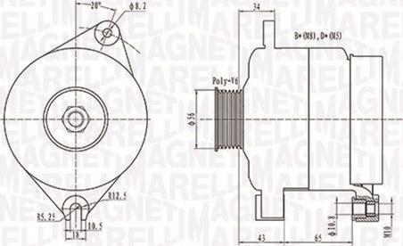 Magneti Marelli 063731086010 - Генератор autocars.com.ua