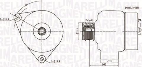 Magneti Marelli 063731090010 - Генератор avtokuzovplus.com.ua