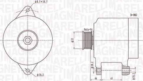 Magneti Marelli 063731306010 - Генератор autocars.com.ua