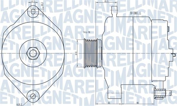 Magneti Marelli 063731343010 - Генератор autocars.com.ua