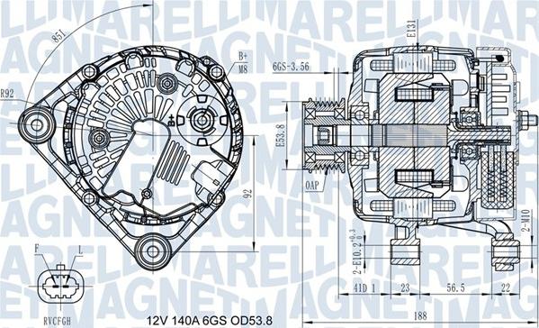 Magneti Marelli 063731406710 - Генератор autocars.com.ua