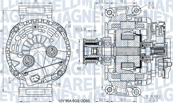 Magneti Marelli 063731439210 - Генератор avtokuzovplus.com.ua