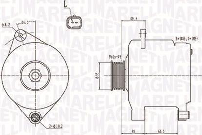 Magneti Marelli 063731444010 - Генератор avtokuzovplus.com.ua