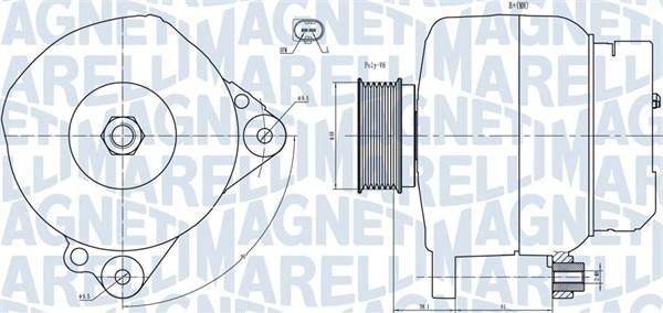 Magneti Marelli 063731445010 - Генератор avtokuzovplus.com.ua