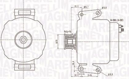 Magneti Marelli 063731481010 - Генератор avtokuzovplus.com.ua