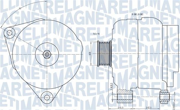 Magneti Marelli 063731501010 - Генератор avtokuzovplus.com.ua