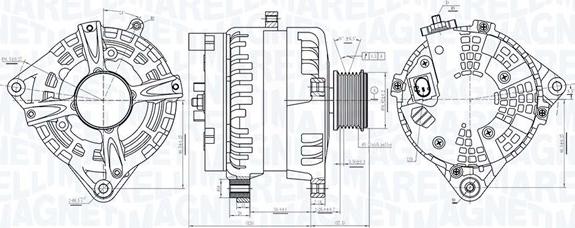 Magneti Marelli 063731513010 - Генератор autocars.com.ua