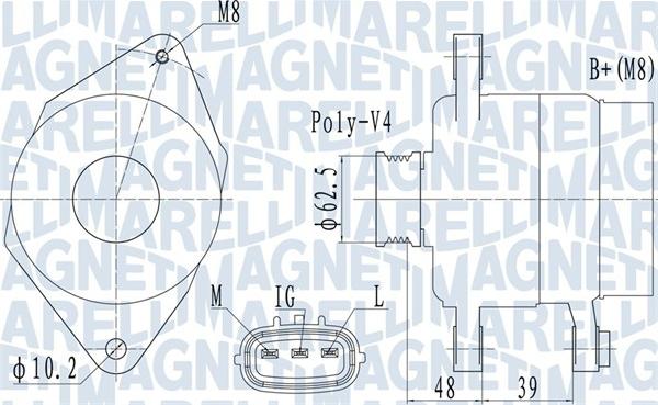 Magneti Marelli 063731517010 - Генератор avtokuzovplus.com.ua