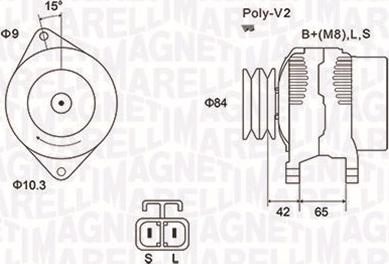 Magneti Marelli 063731530010 - Генератор avtokuzovplus.com.ua