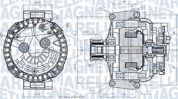 Magneti Marelli 063731531810 - Генератор avtokuzovplus.com.ua