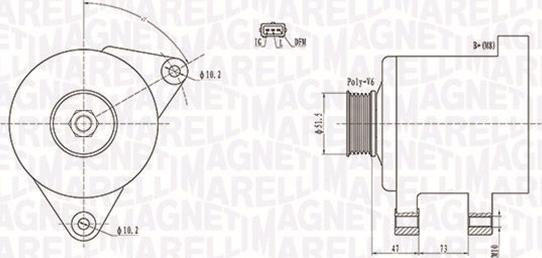 Magneti Marelli 063731569010 - Генератор avtokuzovplus.com.ua