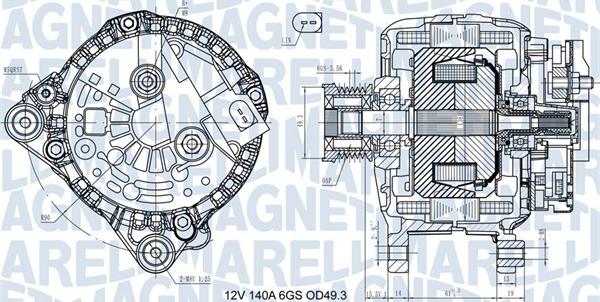 Magneti Marelli 063731576710 - Генератор autocars.com.ua