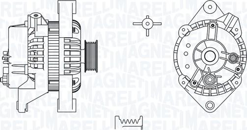 Magneti Marelli 063731581010 - Генератор autodnr.net