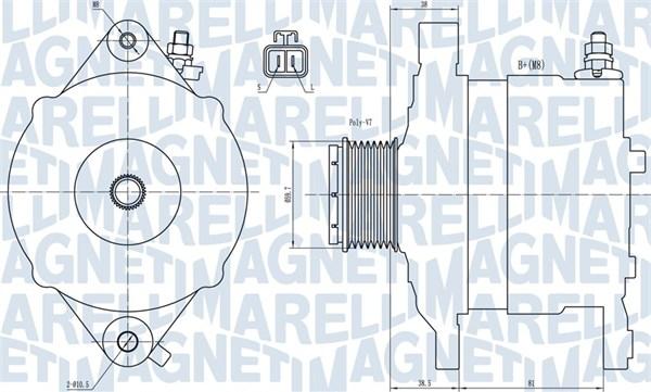 Magneti Marelli 063731602010 - Генератор autocars.com.ua