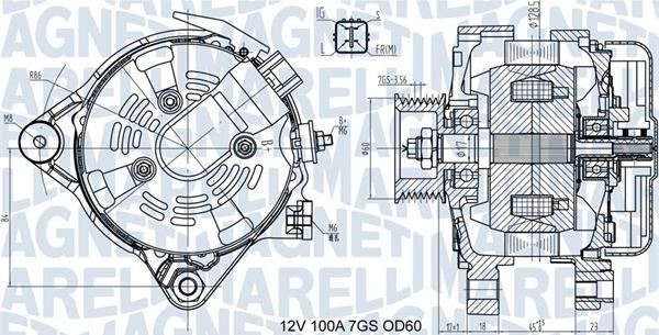 Magneti Marelli 063731613010 - Генератор avtokuzovplus.com.ua