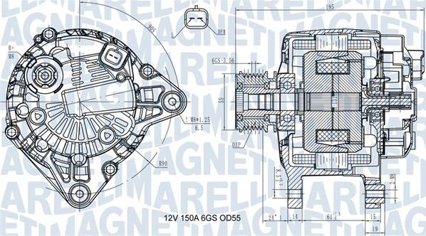 Magneti Marelli 063731617810 - Генератор autocars.com.ua