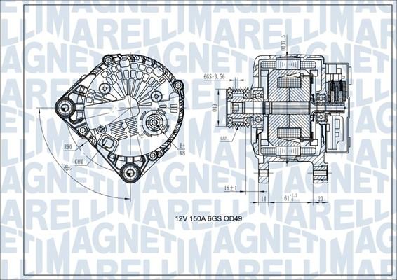 Magneti Marelli 063731618410 - Генератор autodnr.net